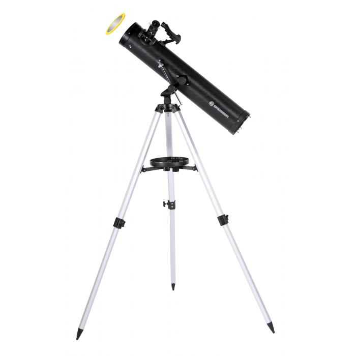 Telescopes - BRESSER Venus 76/700 AZ Reflector Telescope with Smartphone Adapter & Solar - quick order from manufacturer