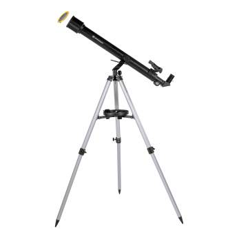 Teleskopi - BRESSER Stellar 60/800 AZ - Refractor Telescope with Smartphone Camera Adapter & Solar Filter - ātri pasūtīt no ražotāja