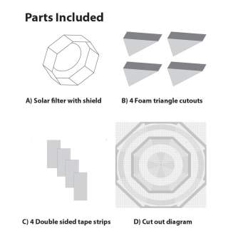 Telescopes - Bresser EXPLORE SCIENTIFIC Sun Catcher Solar Filter for 60-80mm Telescopes - quick order from manufacturer