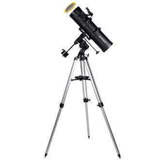 Teleskopi - BRESSER Spica-I 130/650 EQ3 Reflector Telescope with Smartphone Adapter & Solar Filter - ātri pasūtīt no ražotāja