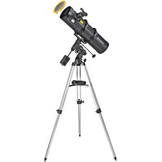 Telescopes - BRESSER Pollux-I 150/750 EQ3 Reflector Telescope with Smartphone Adapter & Solar Filter - quick order from manufacturer