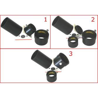 Telescopes - Bresser Adapter T2 to 2, for 2 eyepieces to blocking filter - quick order from manufacturer