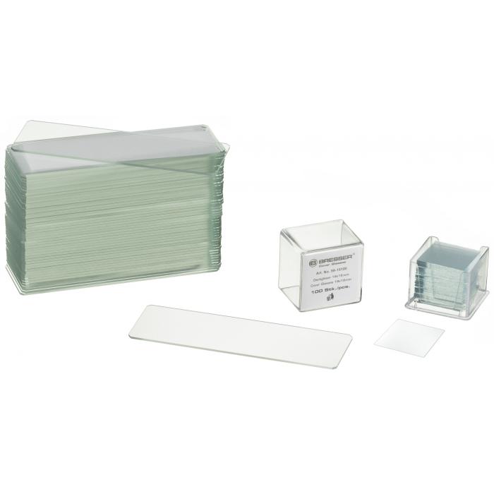 Microscopes - BRESSER Blank Slides/Cover Plates 50/100 pieces - quick order from manufacturer