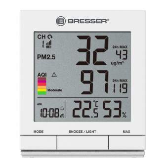 Weather Stations - BRESSER PM2.5 / PM10 Particulate meter with wireless sensor - quick order from manufacturer