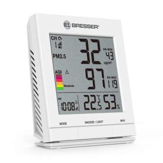 Weather Stations - BRESSER PM2.5 / PM10 Particulate meter with wireless sensor - quick order from manufacturer