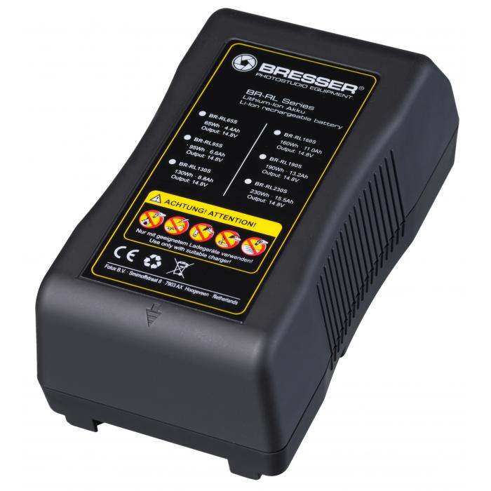 V-Mount Battery - BRESSER BR-RL130S V-Lock Battery pack 130Wh, 8.8Ah, 14.8V - quick order from manufacturer