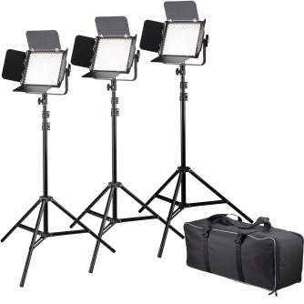 LED Light Set - BRESSER Panellight BR-600MB Triple Kit - buy today in store and with delivery