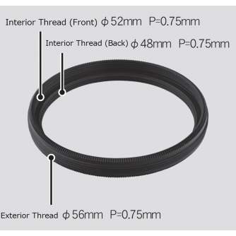 Telescopes - Bresser Vixen M56 filter adapter for M48mm and M52mm filter thread - quick order from manufacturer