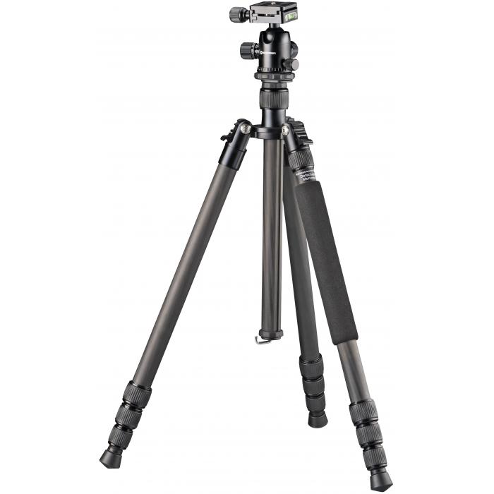 Photo Tripods - BRESSER BR-2504X8C-B1 Carbon Camera Tripod also usable as Monopod or Ground Level Tripod - quick order from manufacturer