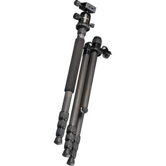 Photo Tripods - BRESSER BR-2504X8C-B1 Carbon Camera Tripod also usable as Monopod or Ground Level Tripod - quick order from manufacturer