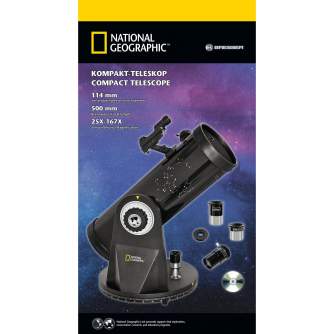 Teleskopi - Bresser NATIONAL GEOGRAPHIC 114/500 Compact Telescope - ātri pasūtīt no ražotāja