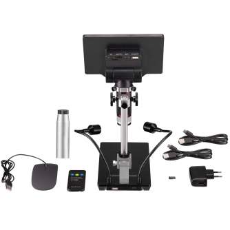 Mikroskopi - BRESSER WiFi 1080P Digital Microscope 2L with LCD Screen - ātri pasūtīt no ražotāja