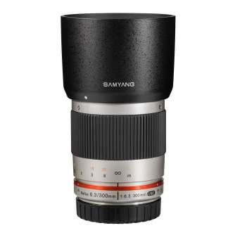 Objektīvi bezspoguļa kamerām - Samyang 300mm Reflex f6.3 ED UMC CS Sony E Silver - ātri pasūtīt no ražotāja