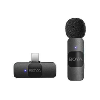 Wireless Lavalier Microphones - Boya Ultra Compact Wireless Microphone BY-V10 for Android & iPhone 15 - quick order from manufacturer