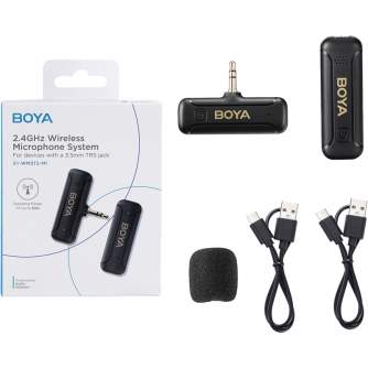 Wireless Lavalier Microphones - BOYA BY-WM3T2-M1 2.4G Mini Wireless Microphone--for DSLR Camera 1+1 - buy today in store and with delivery