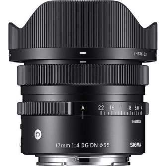 Objektīvi bezspoguļa kamerām - Sigma 17mm F4 DG DN [Contemporary] priekš Sony E-Mount - perc šodien veikalā un ar piegādi