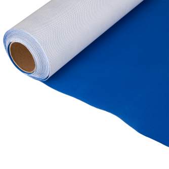 Backgrounds - BRESSER Velour Background Roll 2,7 x 6 m Chromakey Blue - quick order from manufacturer