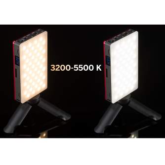 Mini LED šviesos šaltinis - BRESSER Pocket LED 9 W Bi-Colour continuous Panel Light for on-the-go Use and - быстрый заказ от пр