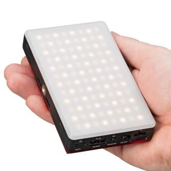 Mini LED šviesos šaltinis - BRESSER Pocket LED 9 W Bi-Colour continuous Panel Light for on-the-go Use and - быстрый заказ от пр