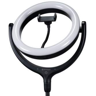 Ring Light - BRESSER BR-RL 10B LED Ringlight with stand and USB connection - quick order from manufacturer