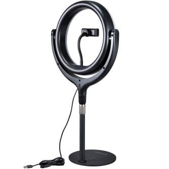 Ring Light - BRESSER BR-RL 10B LED Ringlight with stand and USB connection - quick order from manufacturer