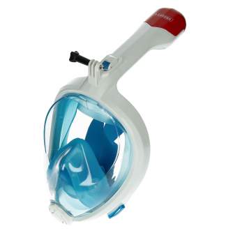 Zemūdens foto - Caruba Full Face Snorkel Masker Swift - Vouwbaar + Action Cam Mount (Blauwa - S/M) - быстрый заказ от производит