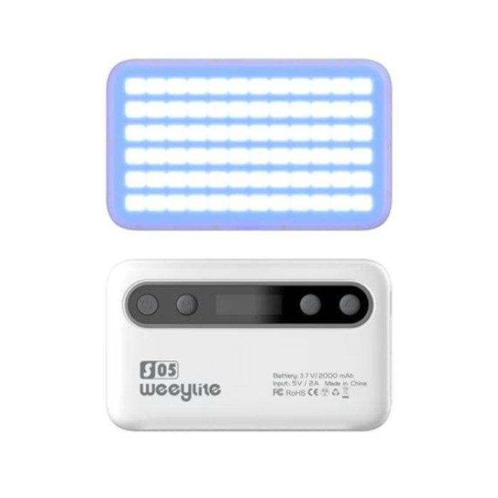 Mini LED šviesos šaltinis - Weeylite S05 portable pocket RGB Light White S05 W - быстрый заказ от производителя