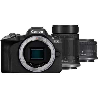 Mirrorless Cameras - Canon EOS R50 + RF-S 18-45mm F4.5-6.3 IS STM + RF-S 55-210mm F5-7.1 IS STM - quick order from manufacturer