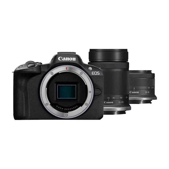 Mirrorless Cameras - Canon EOS R50 + RF-S 18-45mm F4.5-6.3 IS STM + RF-S 55-210mm F5-7.1 IS STM - quick order from manufacturer