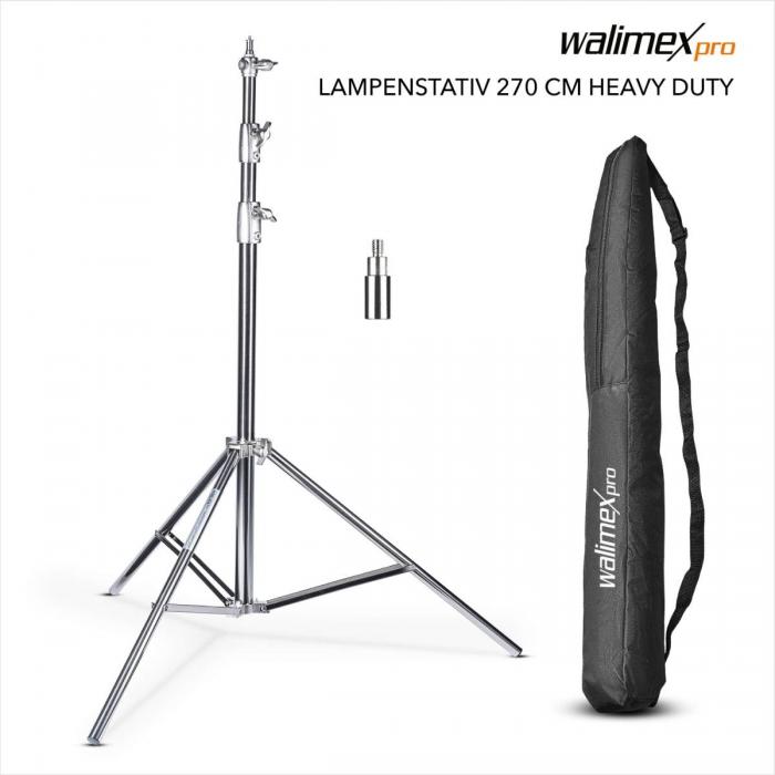 Boom statīvi - Walimex pro lampu statīvs 270 cm Heavy Duty - ātri pasūtīt no ražotāja