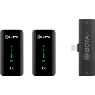 Микрофоны для видеокамер - BOYA BY-XM6-S4 - 2.4GHZ DUAL-CHANNEL WIRELESS MICROPHONE FOR IOS/LIGHTNING - быстрый заказ от произв