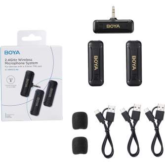 Wireless Lavalier Microphones - BOYA BY-WM3T2-M2 - 2.4G MINI WIRELESS MICROPHONE--FOR DSLR CAMERA 1+2 BY-WM3T2-M - quick order from manufacturer