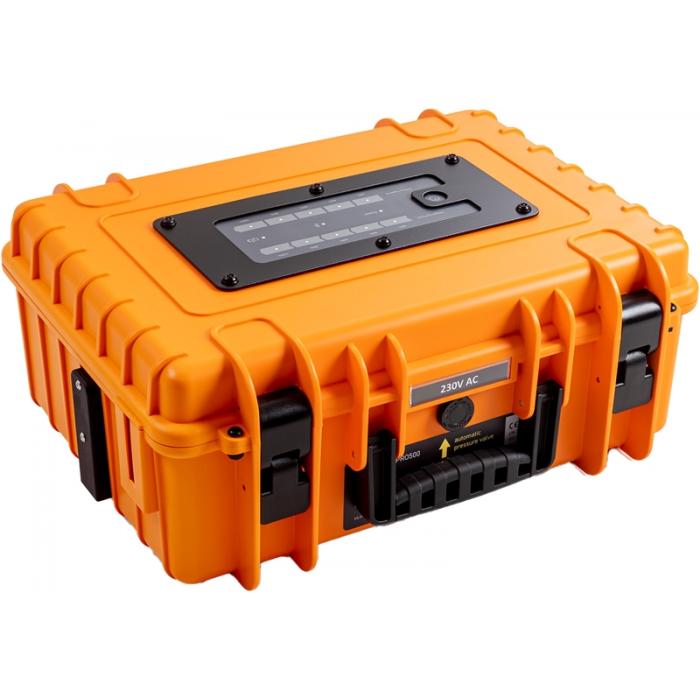 Portatīvie saules paneļi un spēkstacijas - BW OUTDOOR CASES ENERGY.CASE PRO500 (500 WATT), ORANGE 5.230/O/500 - быстрый заказ от