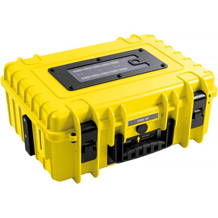 Portatīvie saules paneļi un spēkstacijas - BW OUTDOOR CASES ENERGY.CASE PRO500 (300 WATT), YELLOW 5.230/Y/300 - ātri pasūtīt no ražotāja