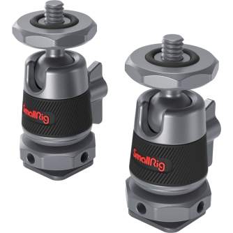 Rigu aksesuāri - SMALLRIG 2948 BALLHEAD MINI WITH REMOVABLE COLD SHOE MOUNT 2PCS 2948 - ātri pasūtīt no ražotāja