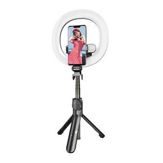 Selfie Stick - Selfie stick/ tripod Puluz w. RING LED - quick order from manufacturer