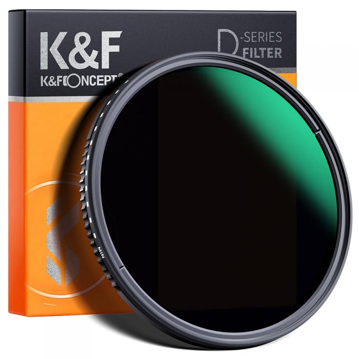 Neutral Density Filters - K&F Concept 72mm, ND3-1000, ultra-thin variable ND, Waterproof, Green Coated KF01.1836 - quick order from manufacturer