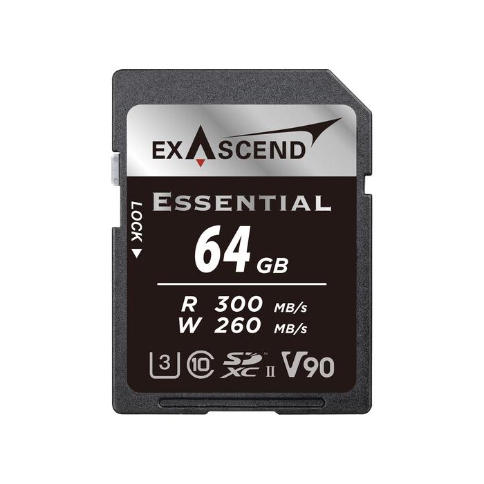 Memory Cards - Exascend 64GB Essential UHS-II SDXC Memory Card EX64GSDU2-S - buy today in store and with delivery