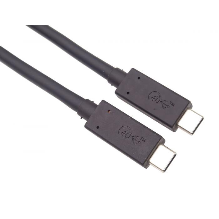 Kabeļi - PremiumCord Thunderbolt 3 cable, 1,2m KU4CX12BK - ātri pasūtīt no ražotāja