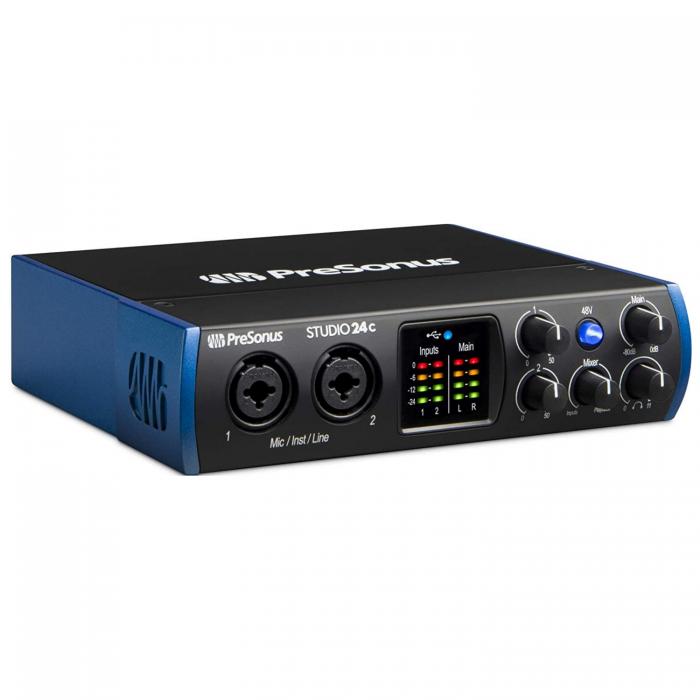 Cleaning Products - PreSonus Studio 24c Audio Interface - USB-C, 2 Inputs/Outputs, Phantom Power - quick order from manufacturer