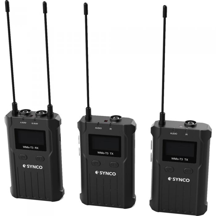 Bezvadu audio sistēmas - Synco WMic-T3 Dual-Channel Wireless Lavalier Microphone System - ātri pasūtīt no ražotāja
