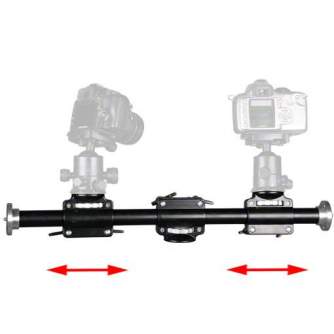 Tripod Heads - Walimex WT-628 Extension Arm with 2 sledges - quick order from manufacturer