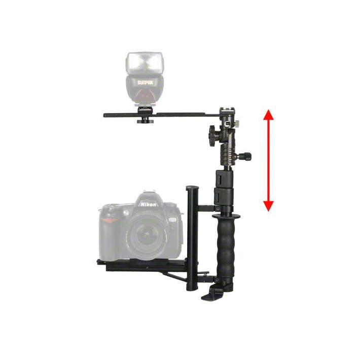 Holders Clamps - walimex Flip Flash Bracket with TELESCOPIC Arm - quick order from manufacturer