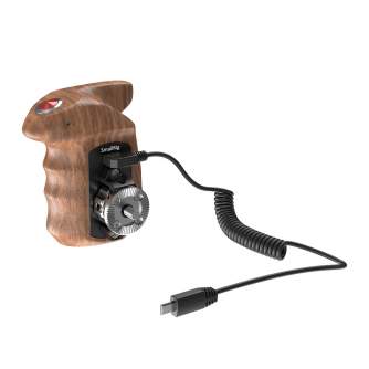 Rokturi HANDLE - SmallRig Right Side Wooden Hand Grip with Record Start/Stop Remote Trigger - ātri pasūtīt no ražotāja