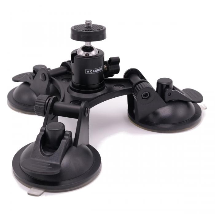 Аксессуары для экшн-камер - Caruba Triple Suction Cup PRO Mount - купить сегодня в магазине и с доставкой