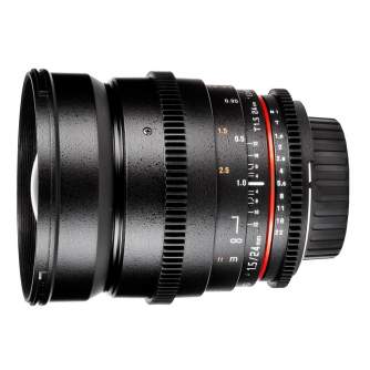 CINEMA objektīvi - SAMYANG 24MM T1,5 VDSLR ED AS IF UMC II SONY E - ātri pasūtīt no ražotāja