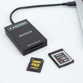 Memory Cards - Caruba 2 in 1 Cardreader XQD + SD USB-C - quick order from manufacturer