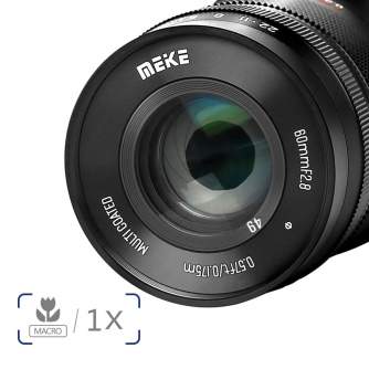 Mirrorless Lenses - Meike 60mm f/2.8 APS-C MF Macro Prime Lens (Sony E) MK-60MM F2.8 APS-C E - quick order from manufacturer