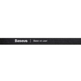 Straps & Holders - Baseus Colourful Circle Velcro Straps 1m Black - quick order from manufacturer