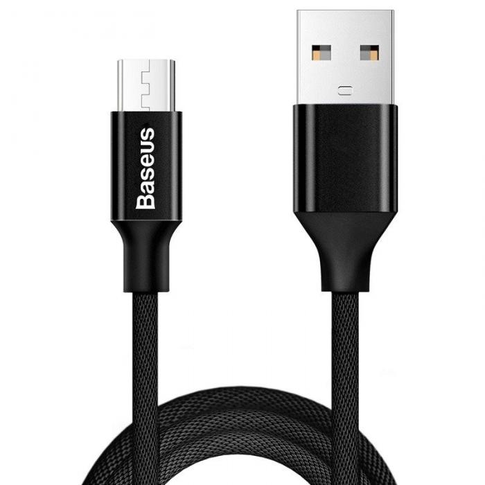 Cables - Baseus Yiven Micro USB cable 150cm 2A - Black CAMYW-B01 - quick order from manufacturer